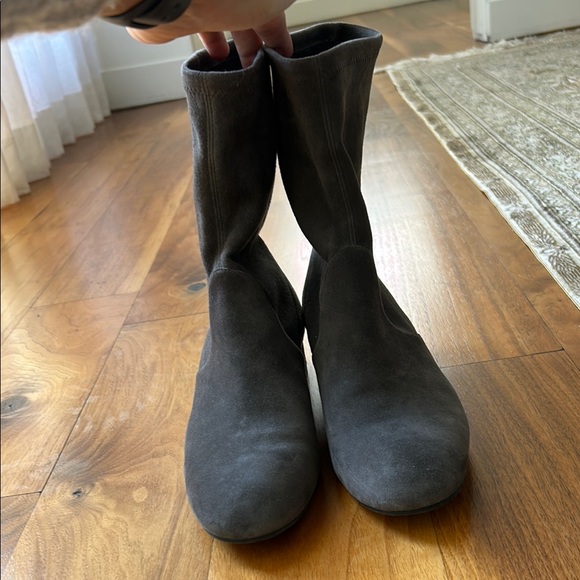 Stuart weitzman Women's Raissa Suede Ankle Boots - Gray size 8.5 - Picture 4 of 8